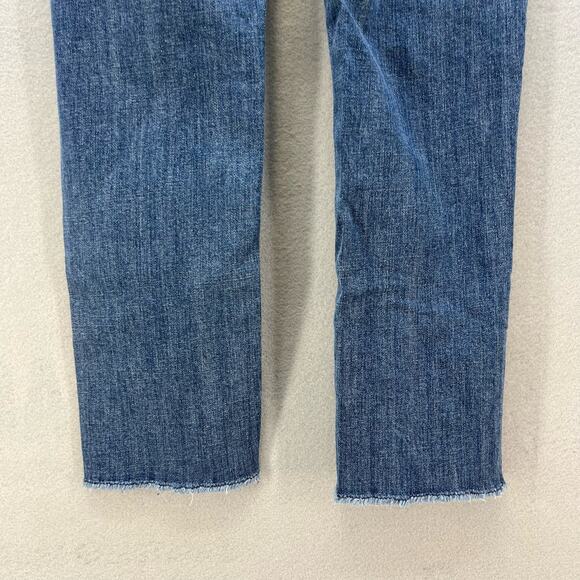 Vigoss Jeans Women's Size 3/4 Chelsea Capri Heritage Fit Raw Hem Bling Flashy - Picture 9 of 16